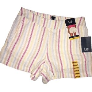 Linen sun stripe shorts ☀️